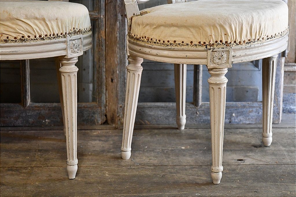 Paire de chaises Louis XVI-photo-3