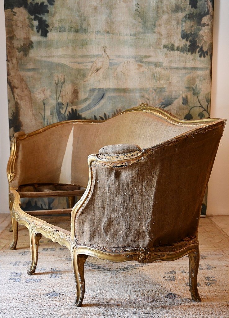 Canapé corbeille Louis XV