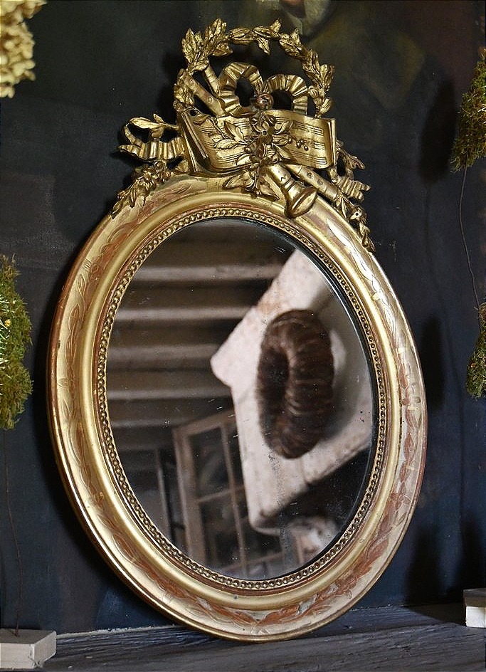 Miroir ovale XIX
