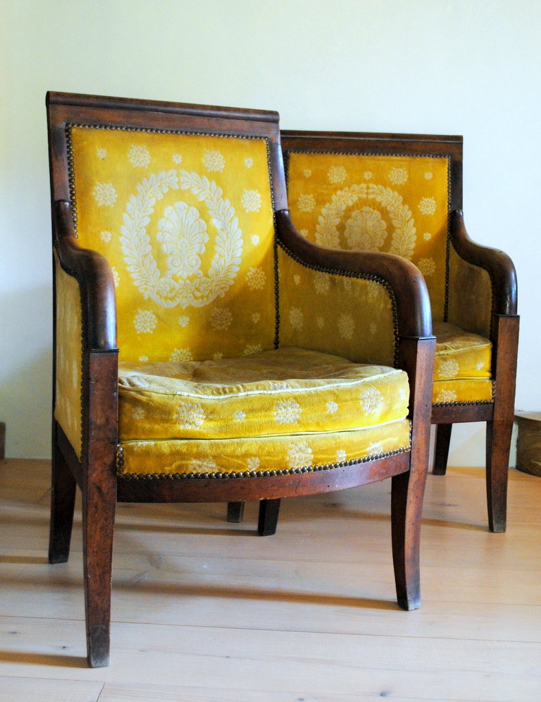 Pair Of Bergeres Empire In Walnut