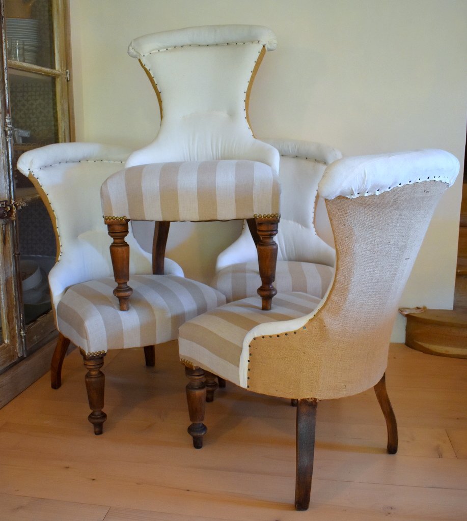 Set Of 4 Napoleon III Fireside Chairs