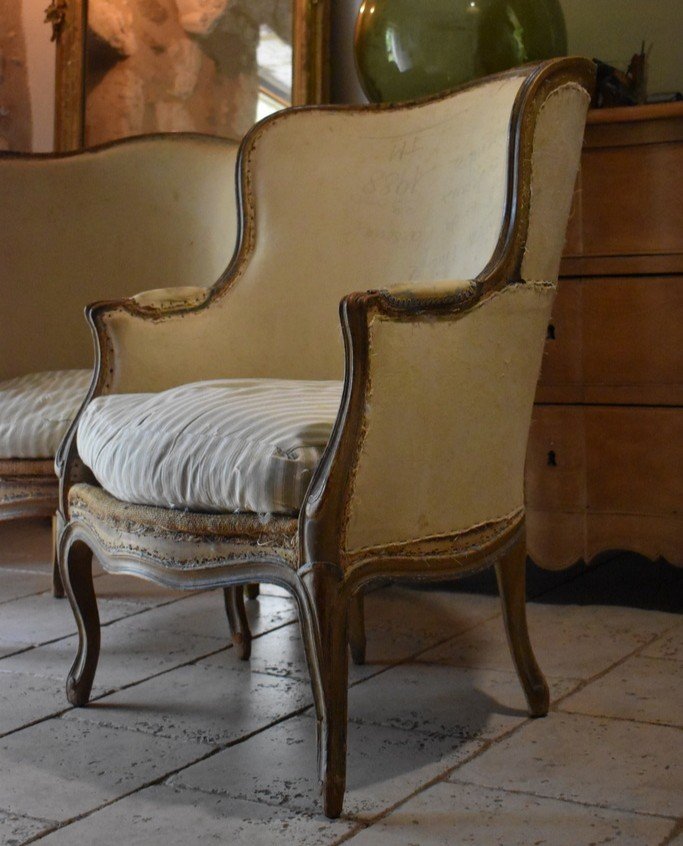 Pair Of Louis XV Style Bergeres-photo-2