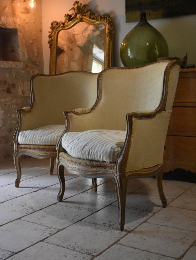 Pair Of Louis XV Style Bergeres