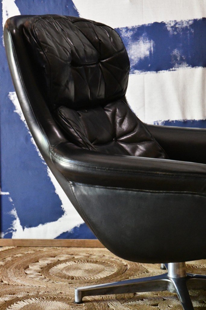 Fauteuil cuir de Alf Svensson-photo-3