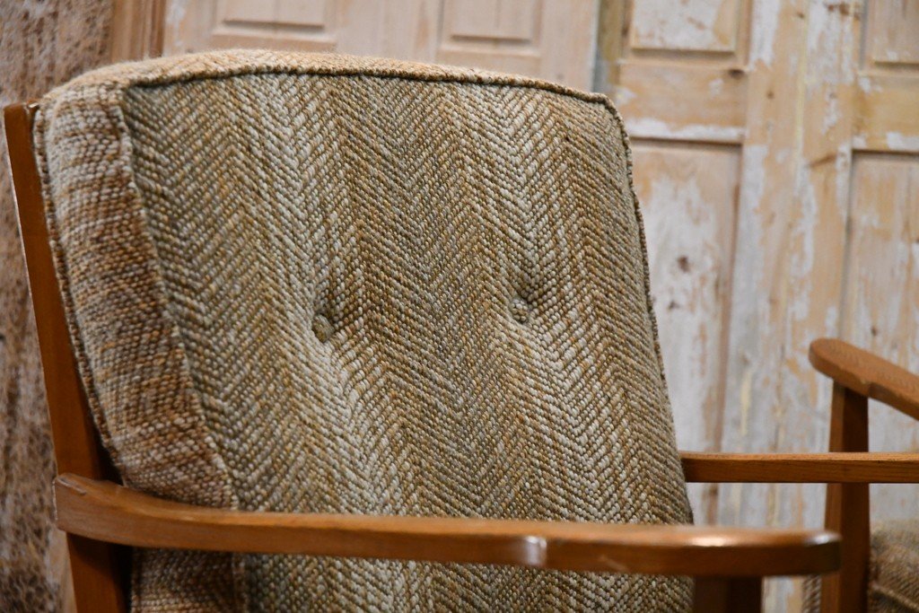 Paire De Fauteuils Vintage-photo-2