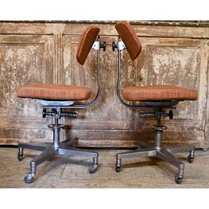 Pair Of Industrial Chairs 