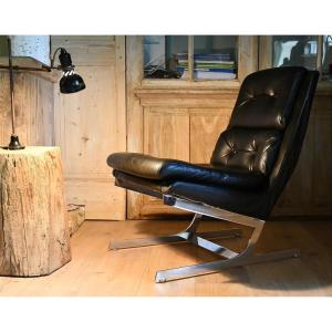APELBAUM SIEGE EN CUIR NOIR