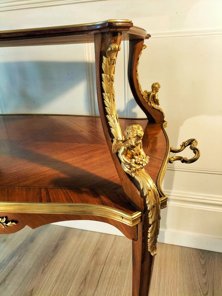 Table à Thé Style Louis XV  circa 1900-photo-2