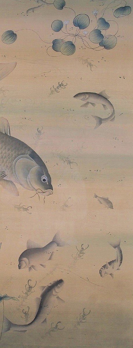 Large Asian Silk Painting-photo-5