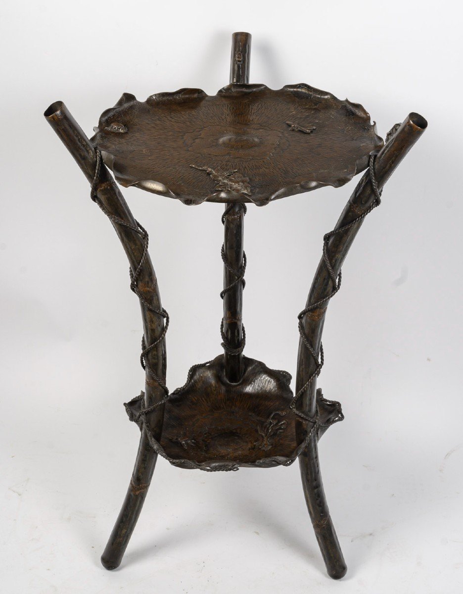 Japan Bronze Pedestal Table