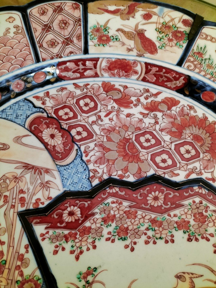 Important Plat En Porcelaine Imari Japon-photo-3