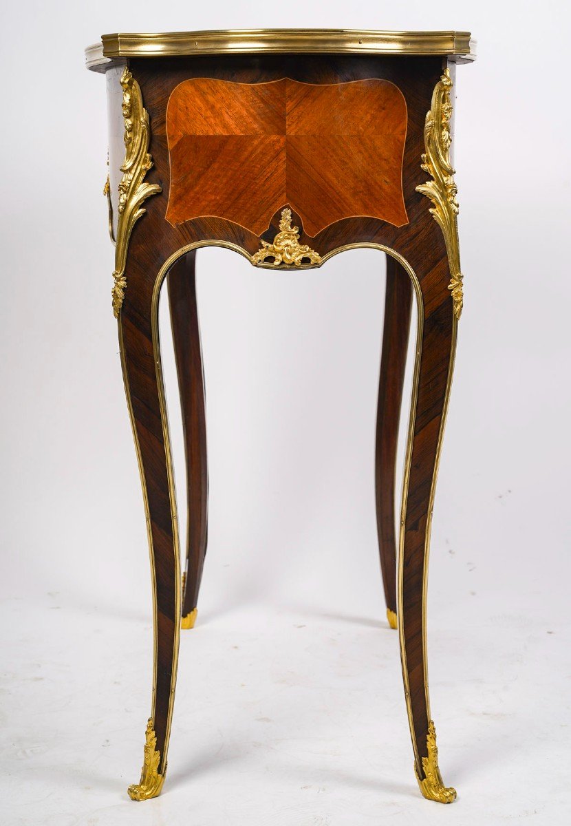 Table De Salon Style Louis XV Estampillée Millet-photo-5