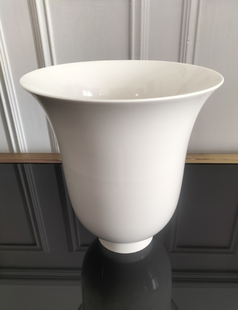 Sèvres Manufacture Porcelain Vase Decorated By Pierre Auguste Gaucher 1939-photo-5