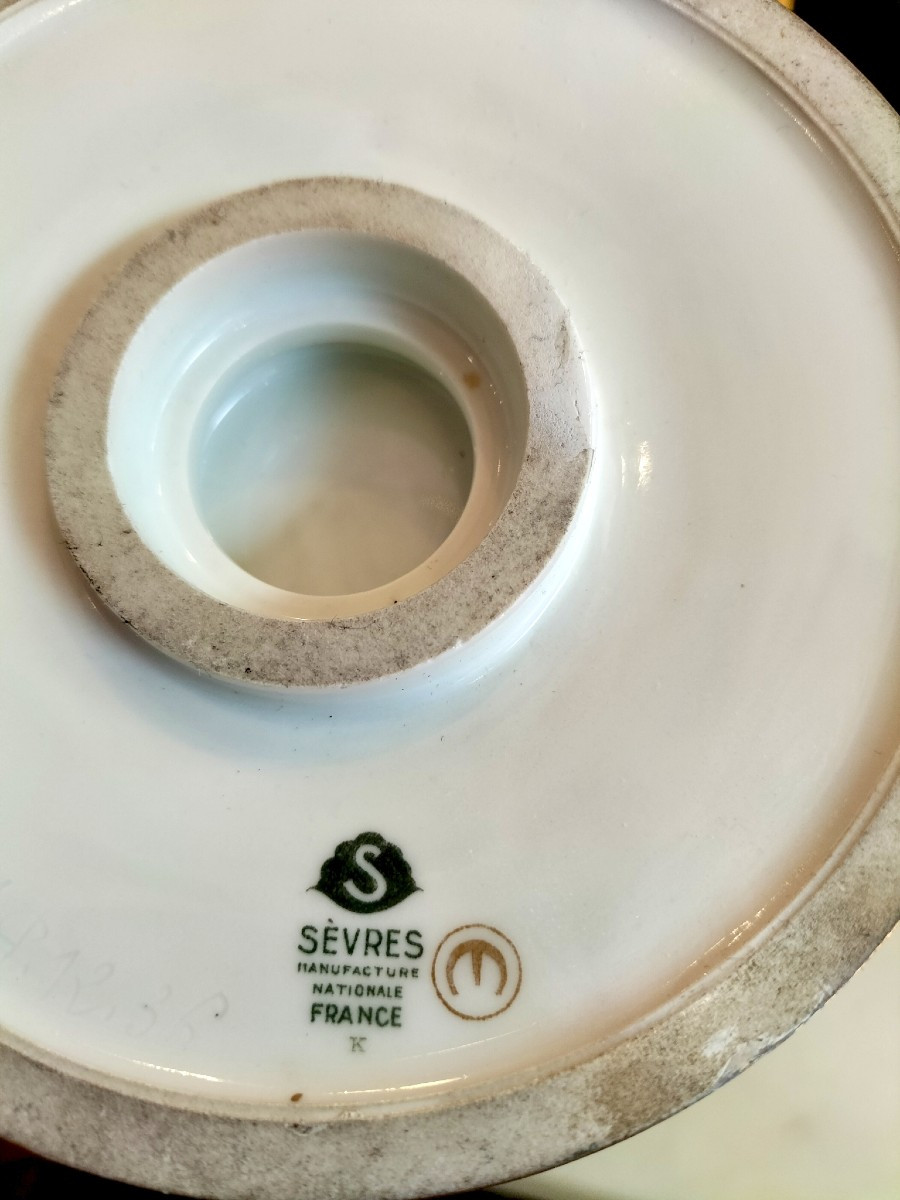 Pair Of Sèvres Porcelain Vases 1936-photo-3