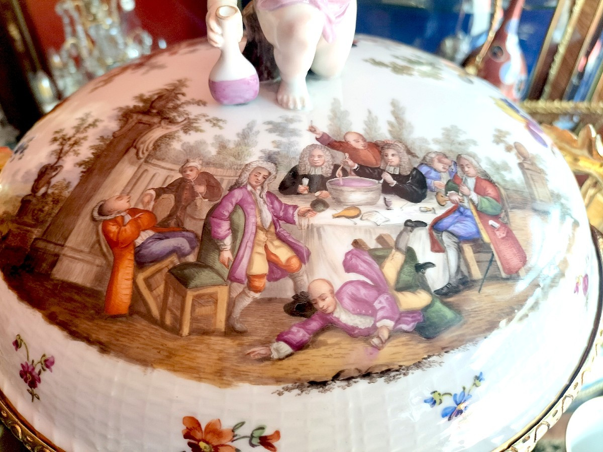 Important Berlin Porcelain And Gilt Bronze Incense Burner, 19th Century -photo-4