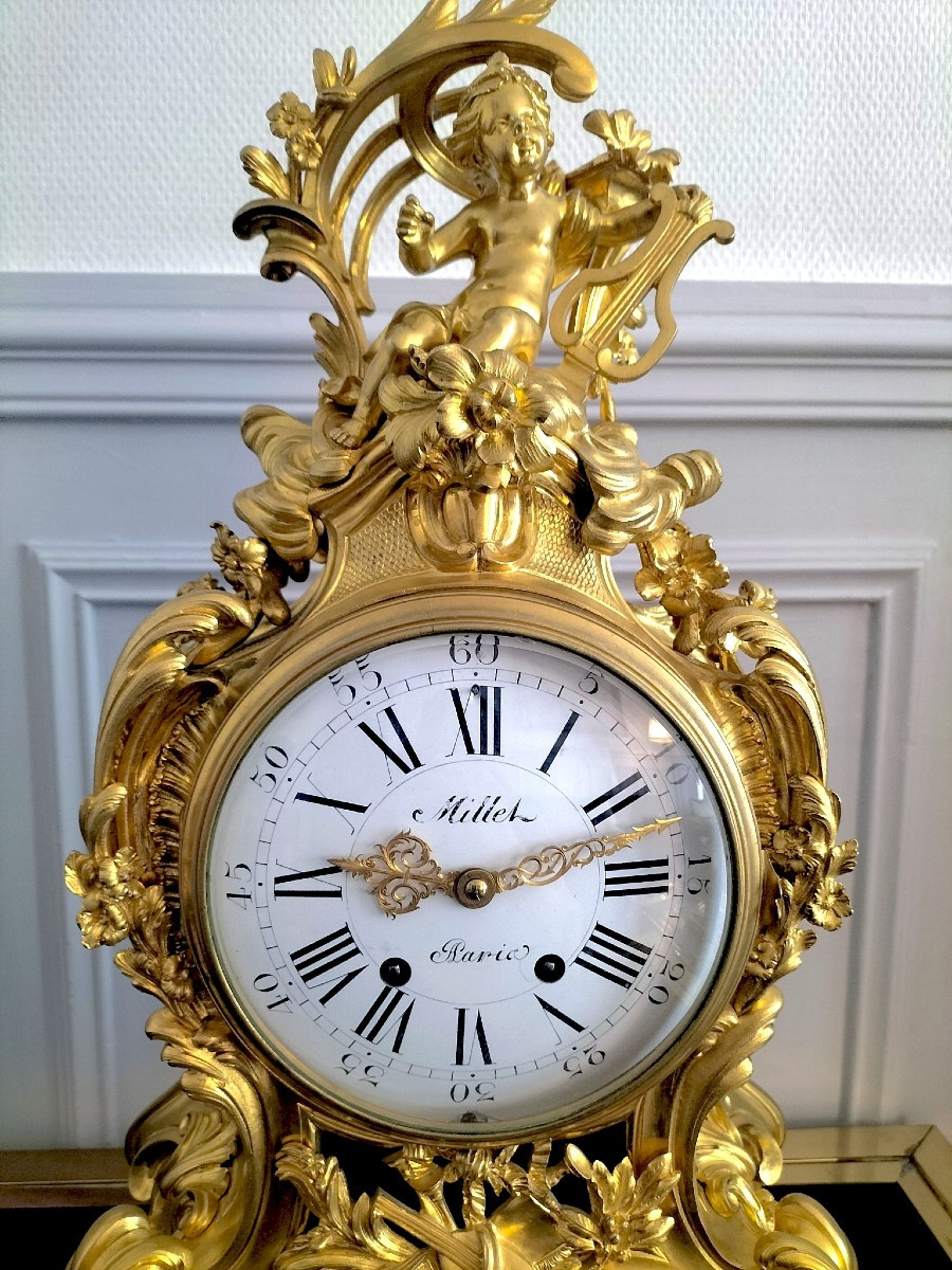 Important Gilded Bronze Cartel From The Napoleon III Period -photo-2