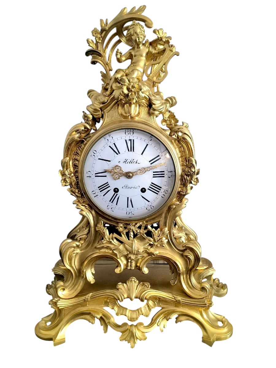Important Gilded Bronze Cartel From The Napoleon III Period -photo-3