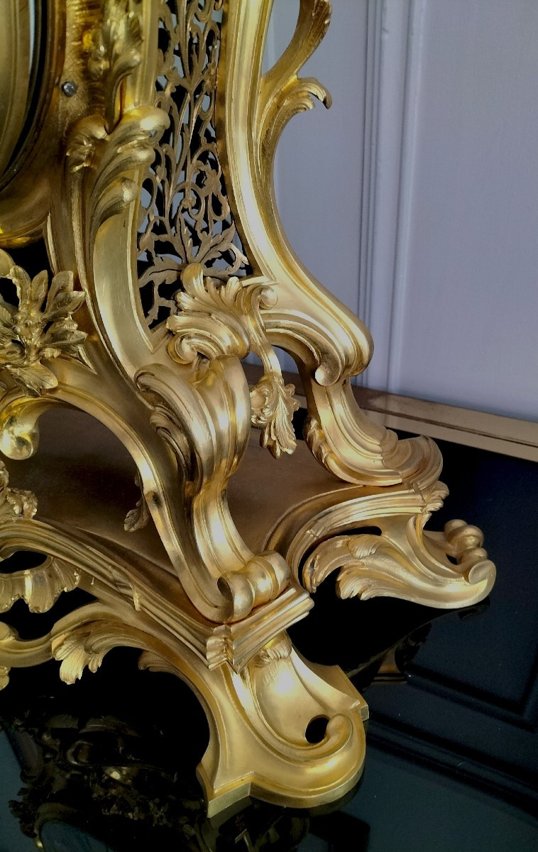 Important Gilded Bronze Cartel From The Napoleon III Period -photo-6