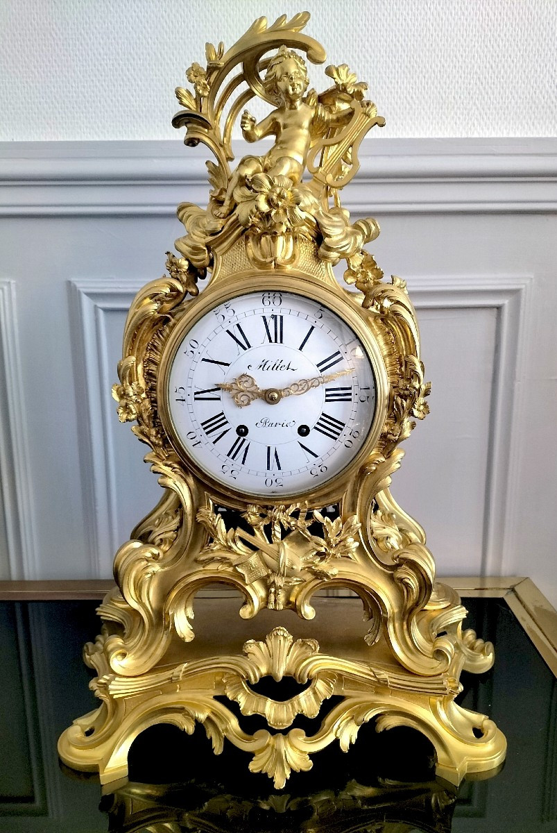 Important Gilded Bronze Cartel From The Napoleon III Period 