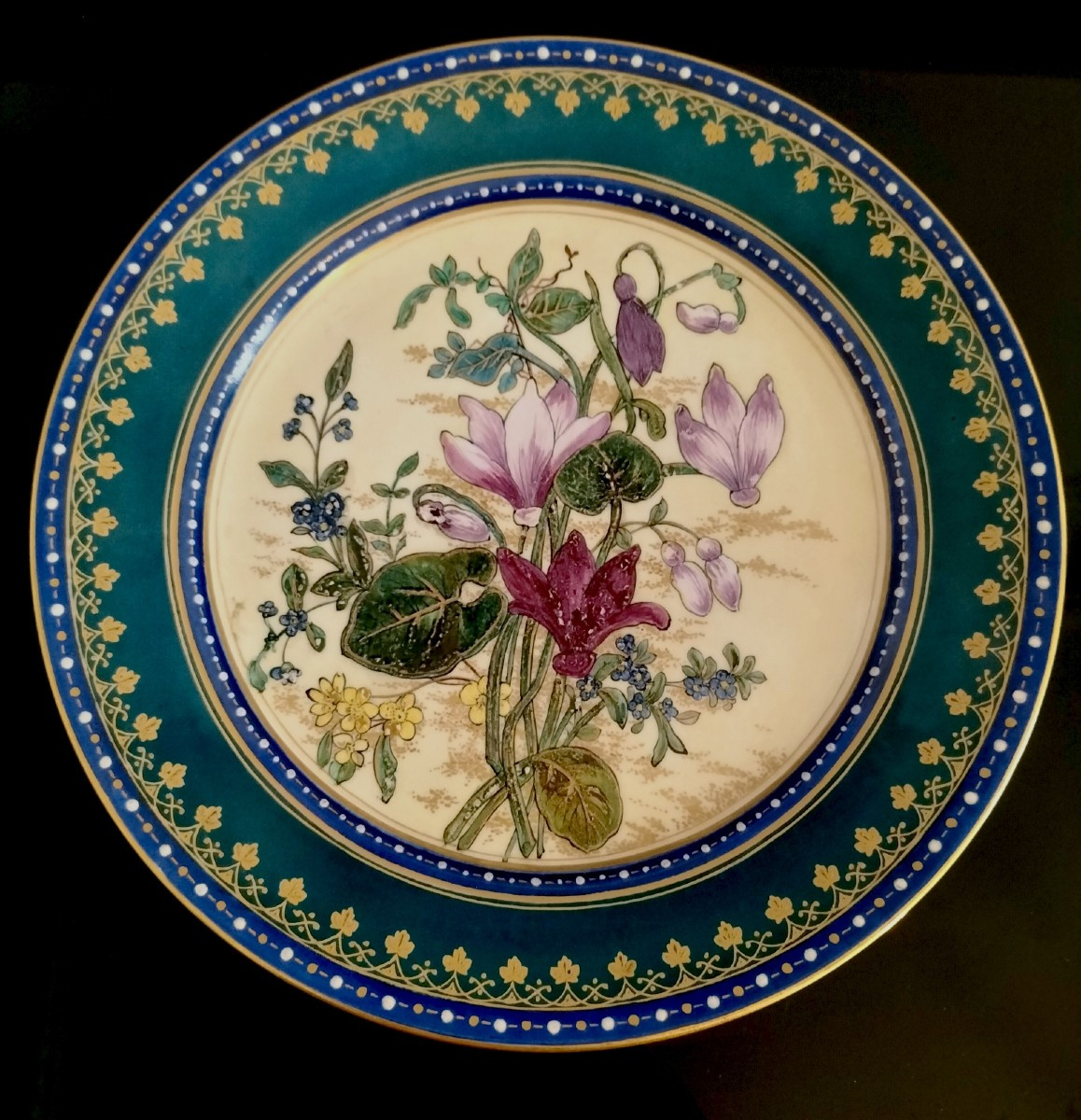 Manufacture de Sèvres Rare suite de 6 assiettes en porcelaine -photo-2