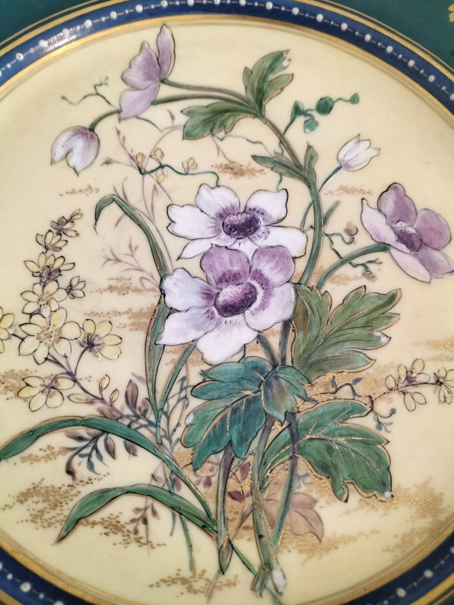 Manufacture de Sèvres Rare suite de 6 assiettes en porcelaine -photo-5