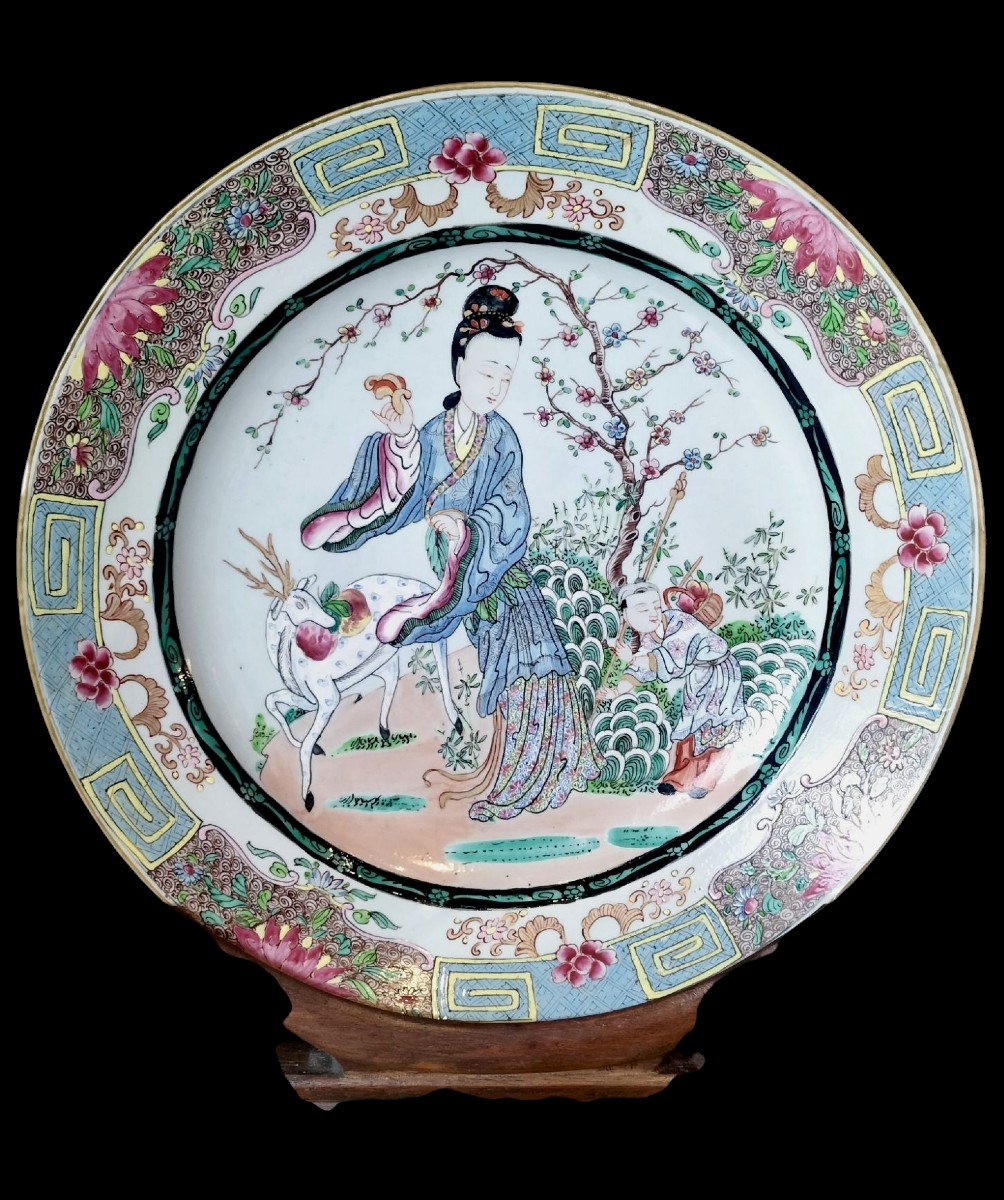 Porcelain Samson Dish In The Chinese Style, Late 19th Century -photo-6