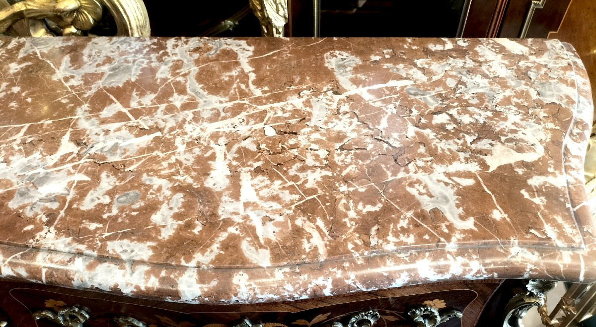 Louis XV Style Secretary, " Vernis Martin ", Early 20th Century -photo-8