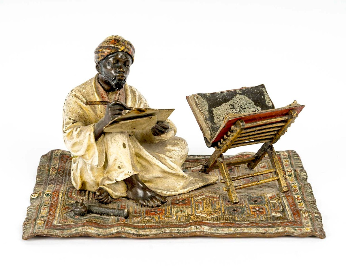 Vienna Bronze Orientalist Franz Bergmann-photo-2