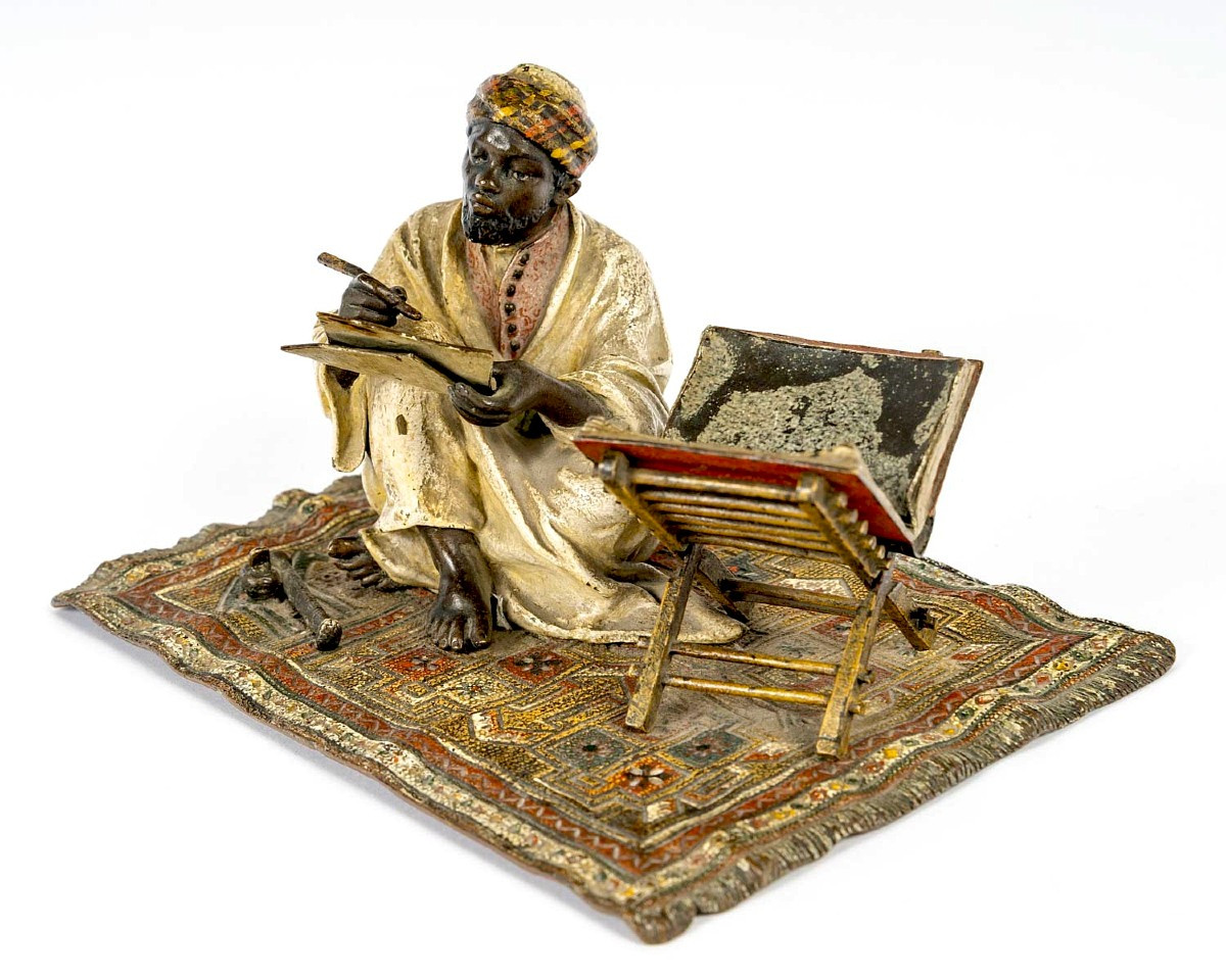 Vienna Bronze Orientalist Franz Bergmann-photo-3