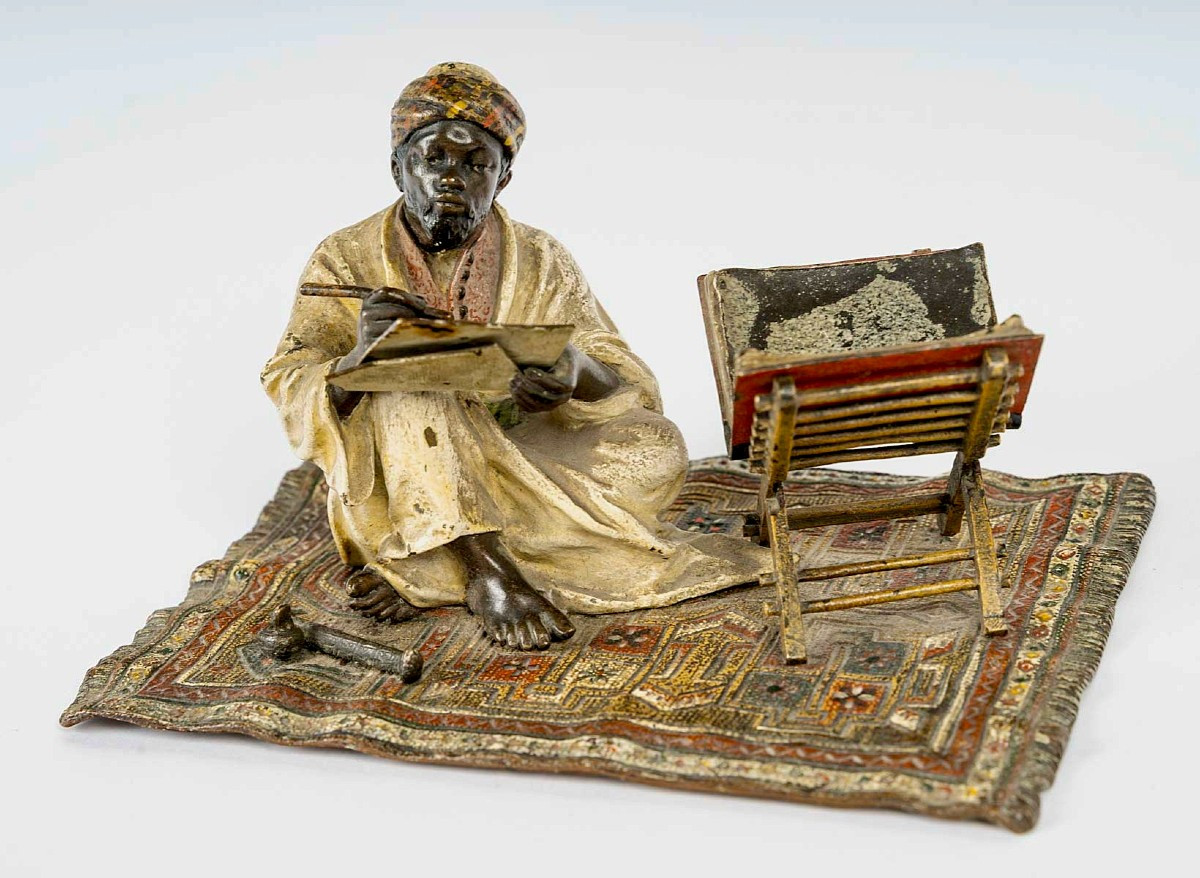Vienna Bronze Orientalist Franz Bergmann