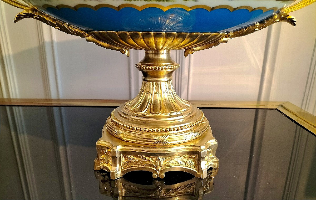 Important Paris Porcelain Planter, Napoleon III Period -photo-6