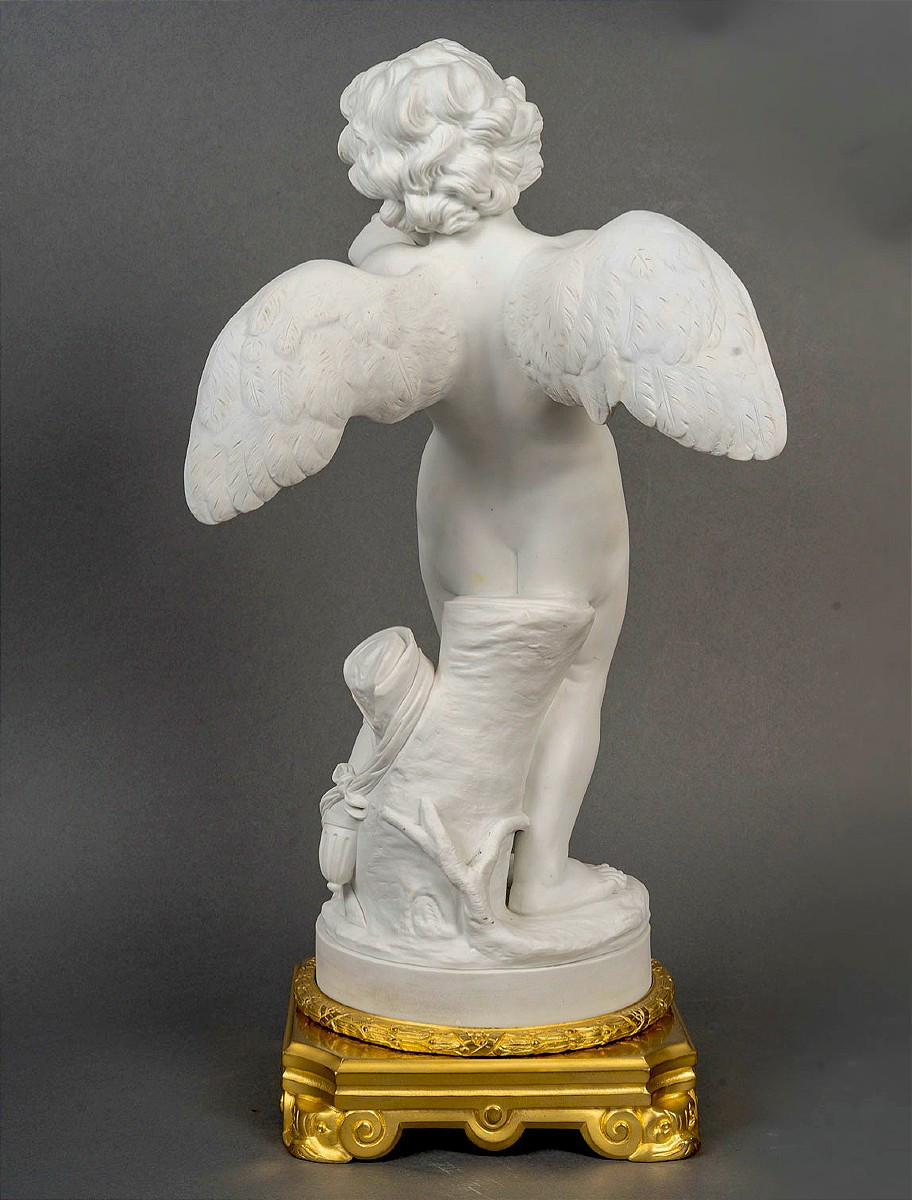 Biscuit Sculpture With Gilt Bronze Mount After Boizot, 19th Century -photo-4