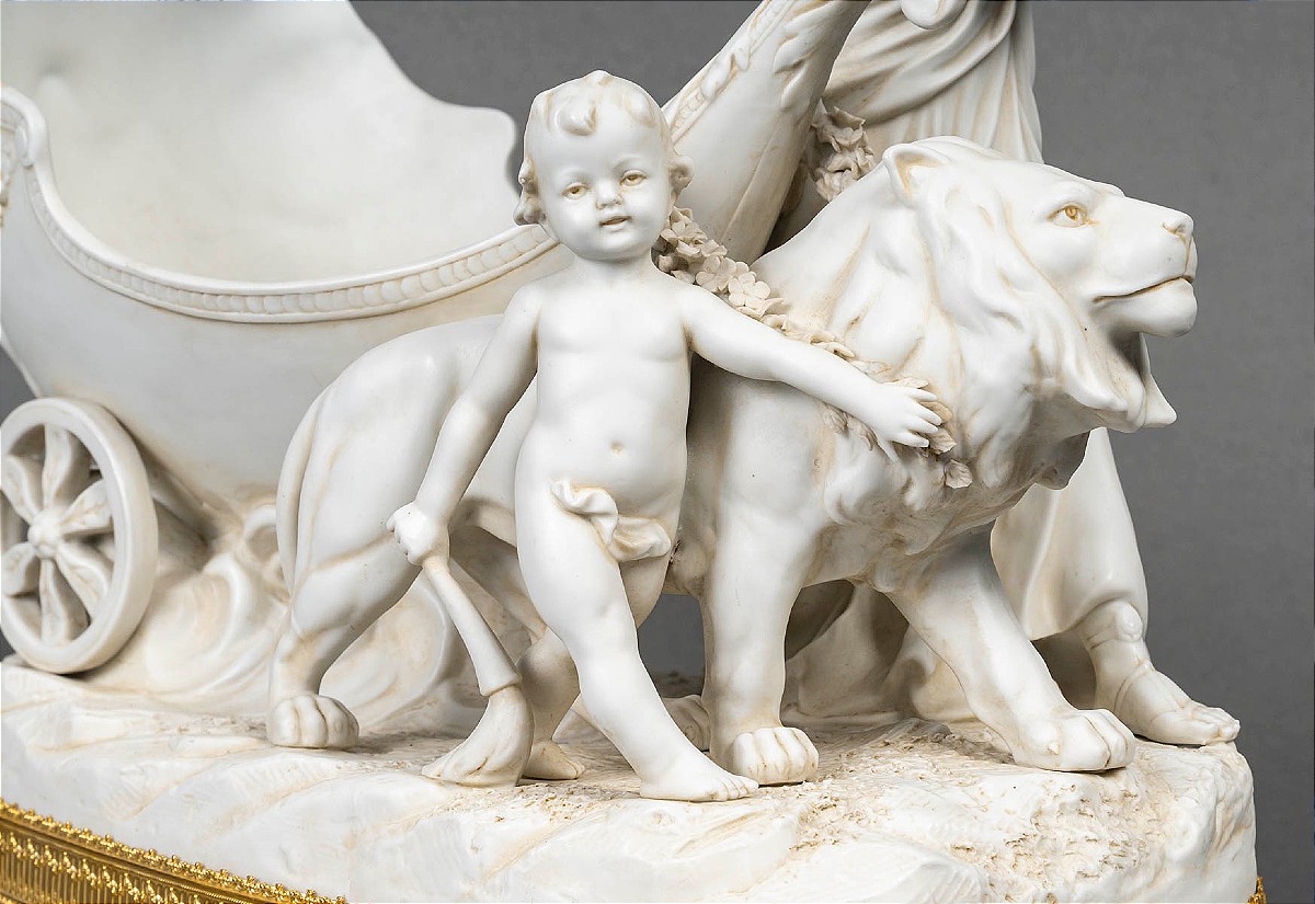 Biscuit And Gilt Bronze Sculpture, Thuringia, Germany -photo-1