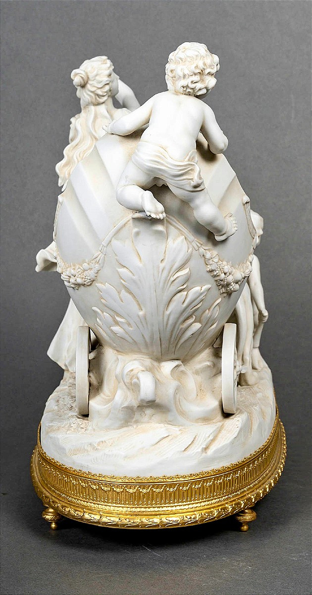 Biscuit And Gilt Bronze Sculpture, Thuringia, Germany -photo-2