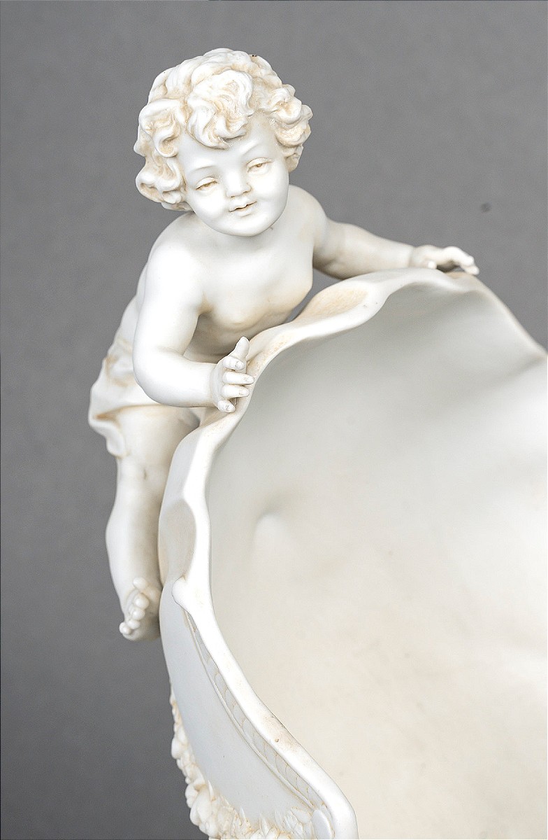 Biscuit And Gilt Bronze Sculpture, Thuringia, Germany -photo-4