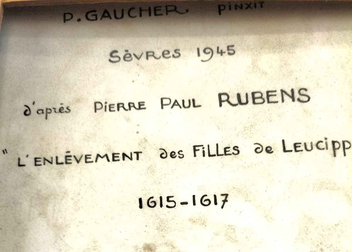 Manufacture de Sèvres Plaque en porcelaine peinte par Gaucher-photo-3