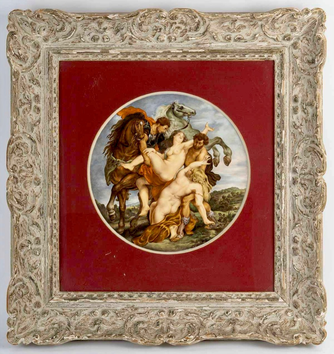 Manufacture de Sèvres Plaque en porcelaine peinte par Gaucher