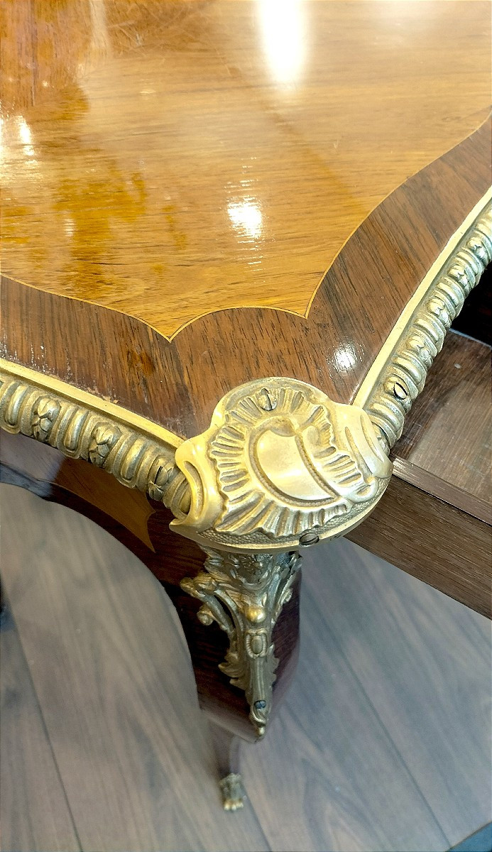 Table de salon pouvant former petit bureau Époque Napoléon III -photo-5