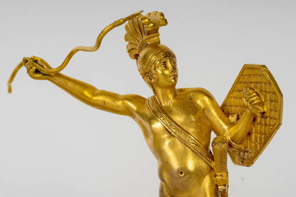 Pair Of 19th-century Neoclassical Style Gilt Bronze Sculptures -photo-4