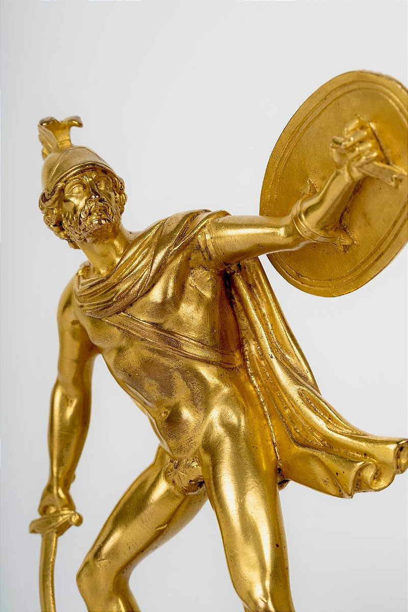 Pair Of 19th-century Neoclassical Style Gilt Bronze Sculptures -photo-1