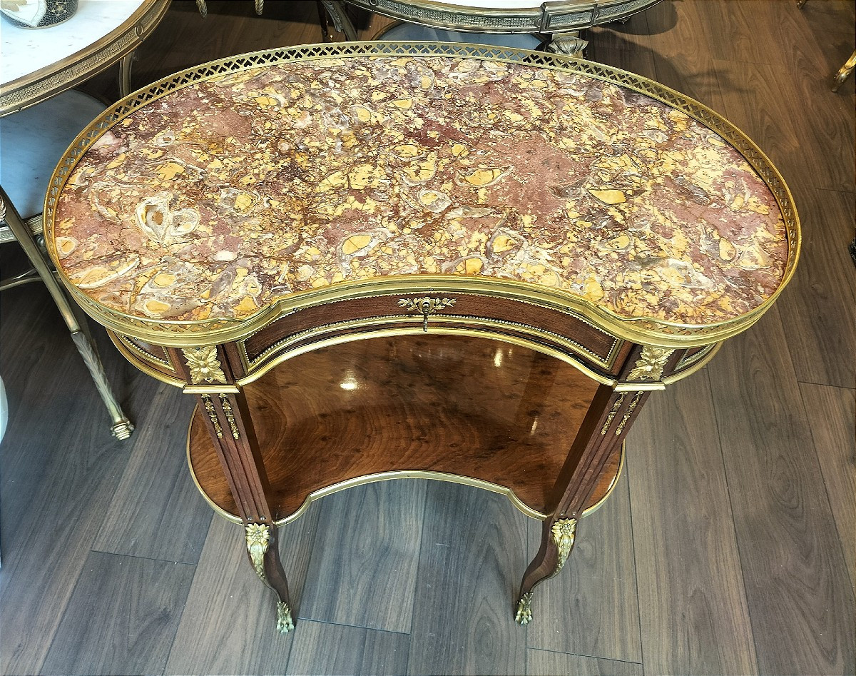 Table de salon style Transition Louis XV- Louis XVI 19ème siècle -photo-3