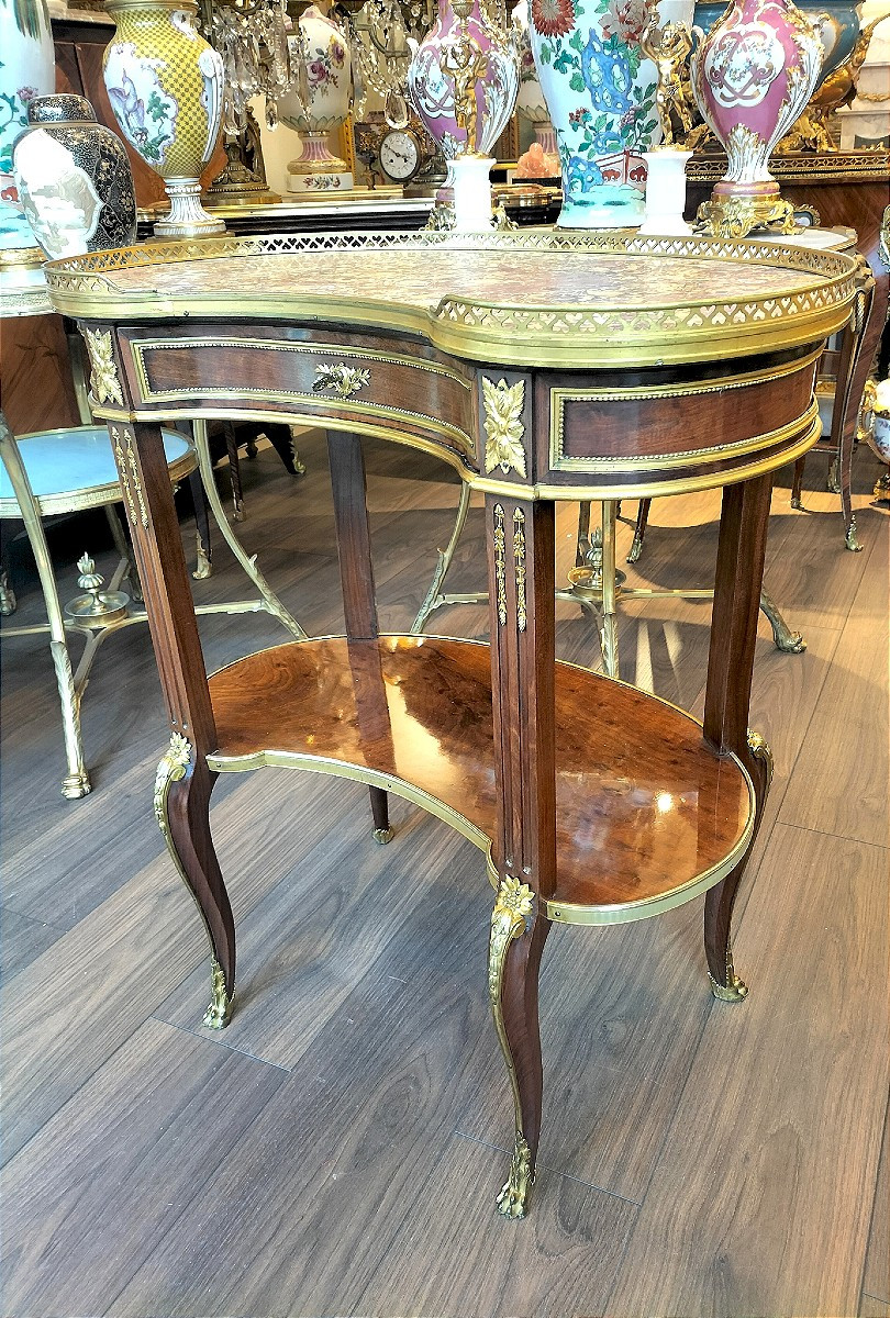 Table de salon style Transition Louis XV- Louis XVI 19ème siècle -photo-5