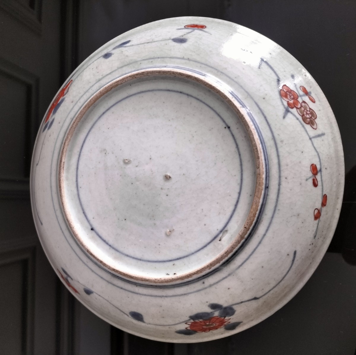 Suite de 3 assiettes en porcelaine Imari Japon Époque Edo  -photo-2