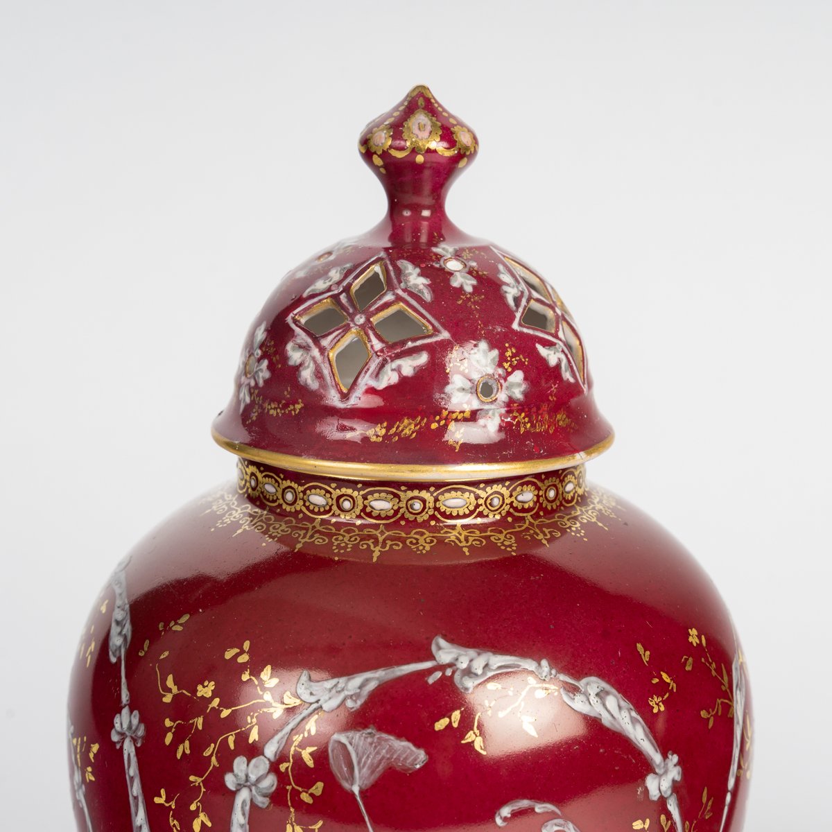 Paire de petits vases en porcelaine Époque Napoléon III -photo-2