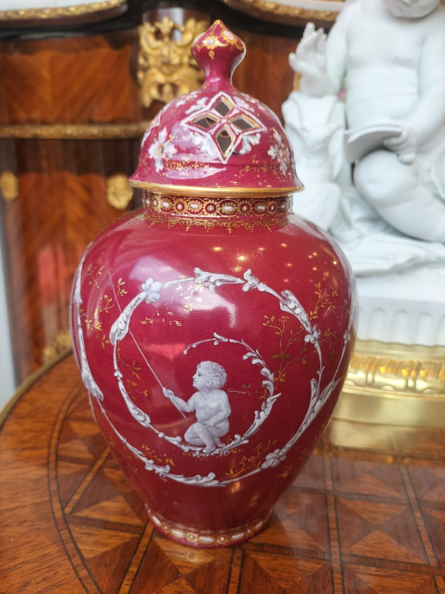 Paire de petits vases en porcelaine Époque Napoléon III -photo-5