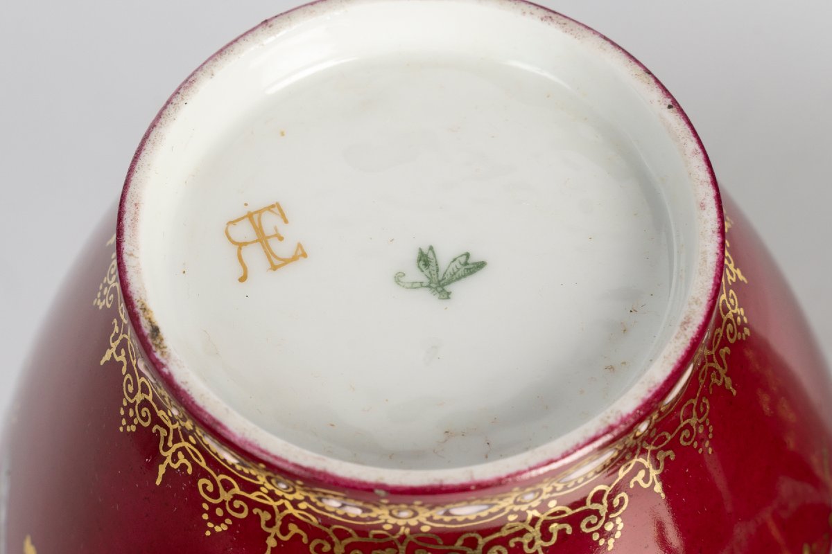Paire de petits vases en porcelaine Époque Napoléon III -photo-7