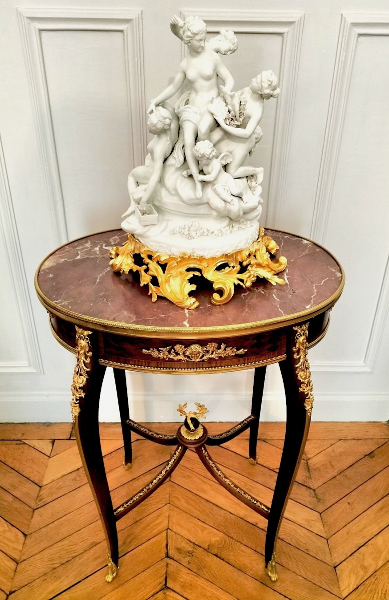 19th-century Transition-style Pedestal Table -photo-4