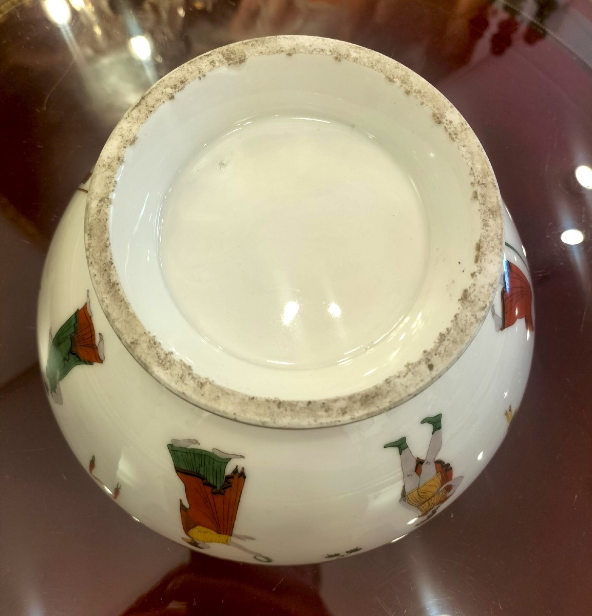 Attributed To Dagoty: Large Porcelain Bowl, Empire Period-photo-5