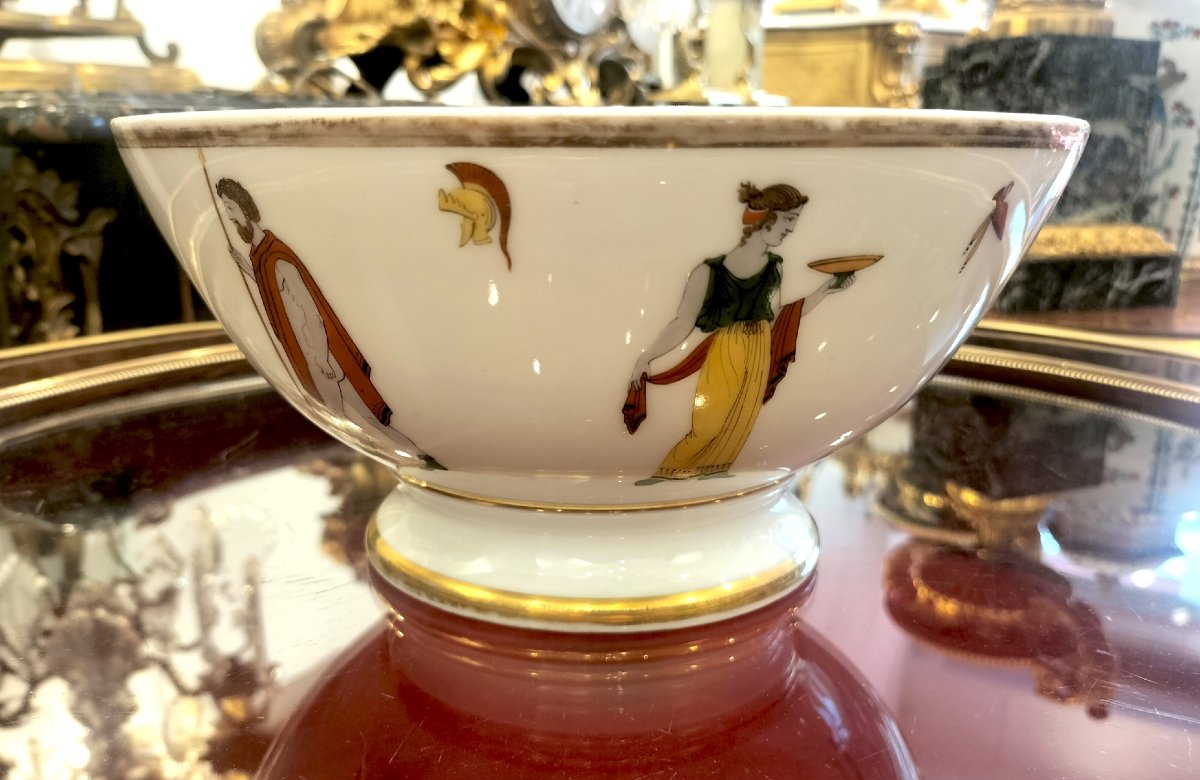 Attributed To Dagoty: Large Porcelain Bowl, Empire Period