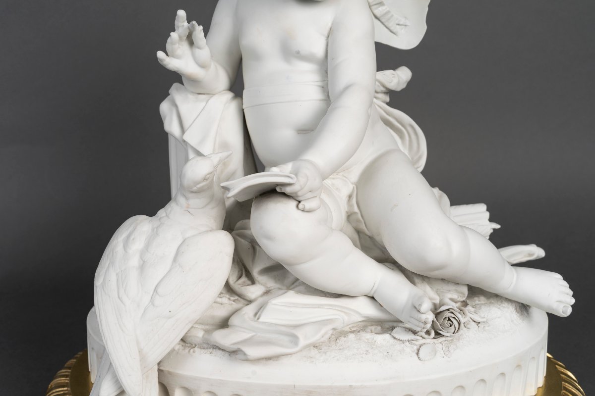 19th-century Biscuit And Gilded Bronze Sculpture -photo-5